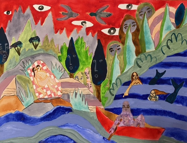 Original Artwork for Sale: Jackie Bradshaw of the FolkArtwork Collective