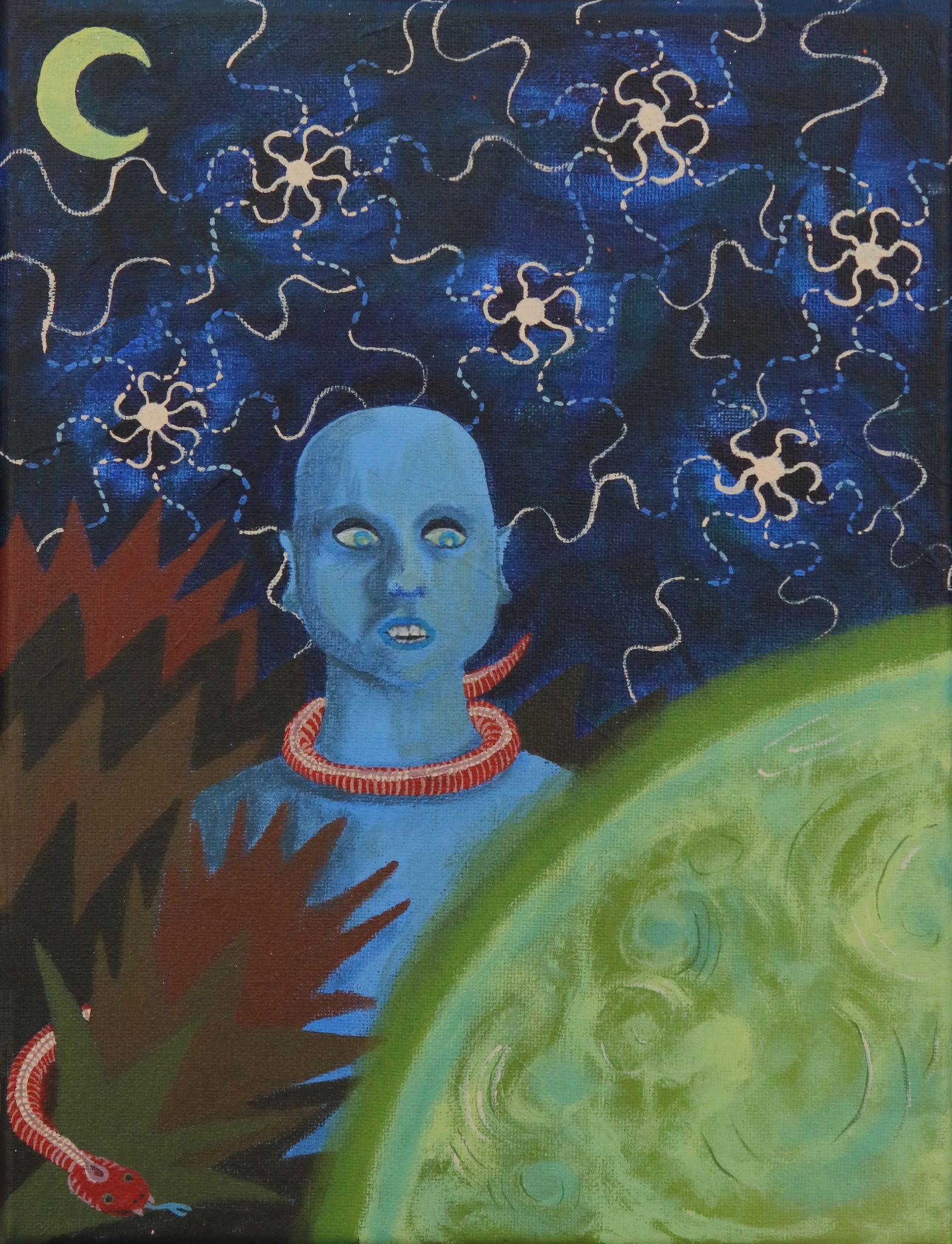 Dinah Hanson-Carrillo’s Strikingly Beautiful and Unique Paintings Available In The FolkArtwork Collective Shop