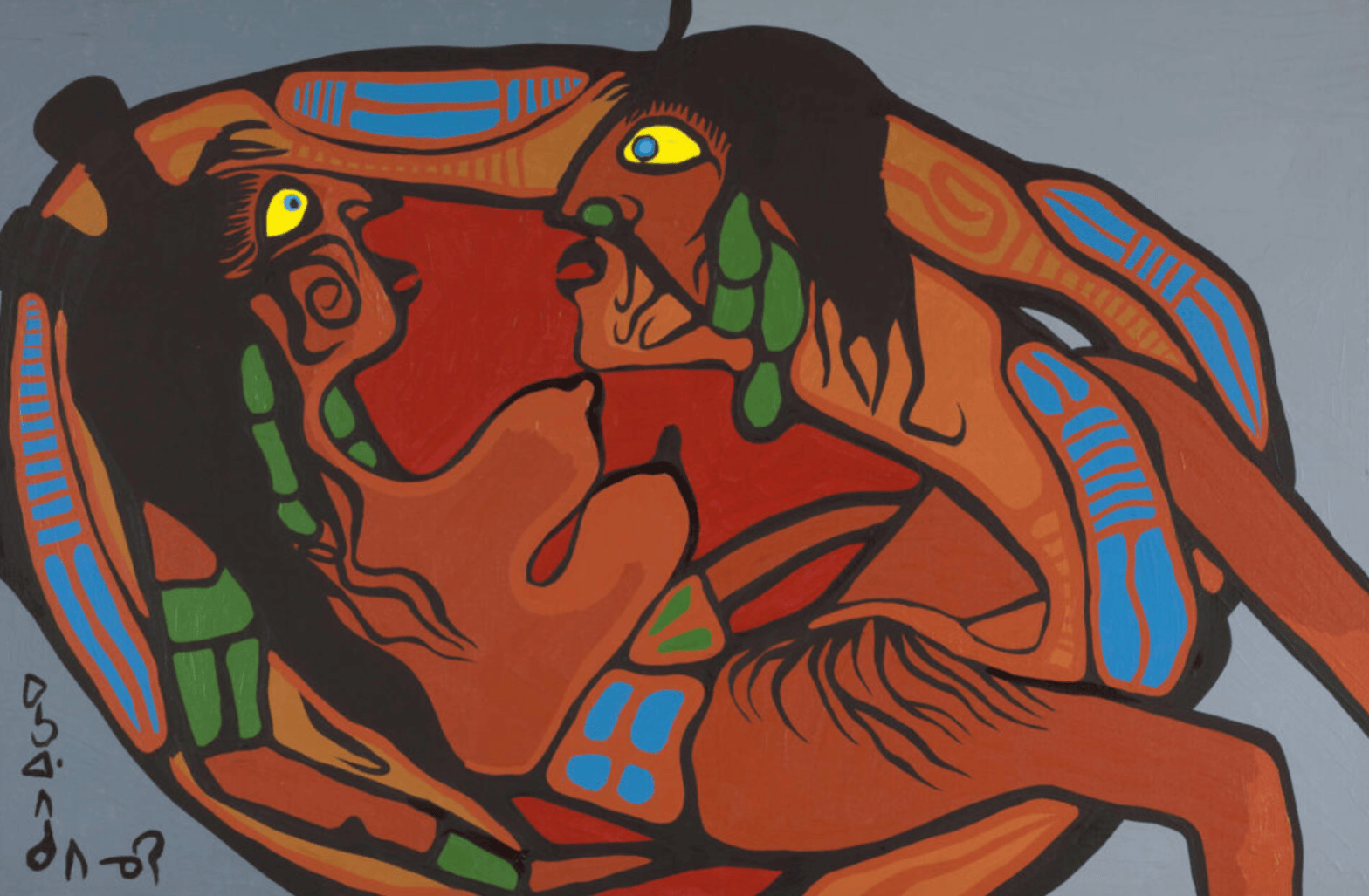 Daily Art: NORVAL MORRISSEAU’s “Artist in Union with Mother Earth”