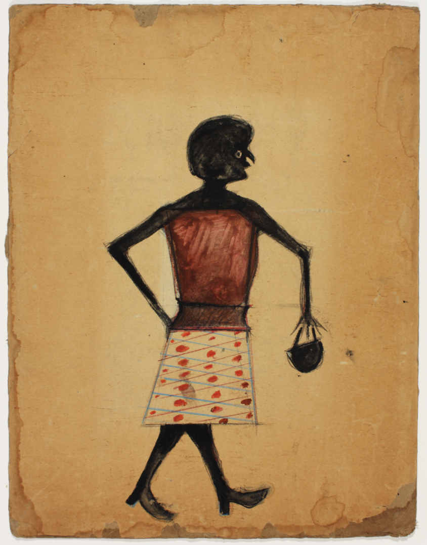 Daily Art: BILL TRAYLOR’s “Untitled Woman with Handbag”