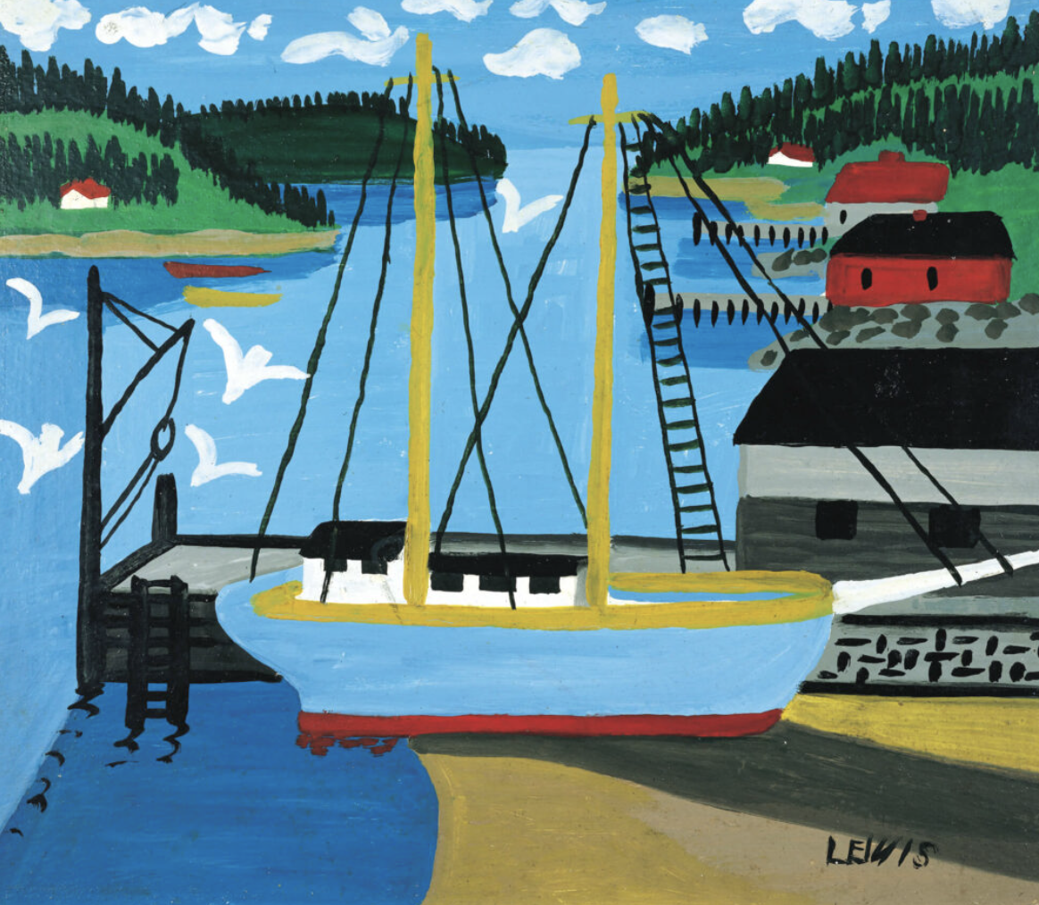 Daily Art: MAUD LEWIS’s “Ship at Dock”