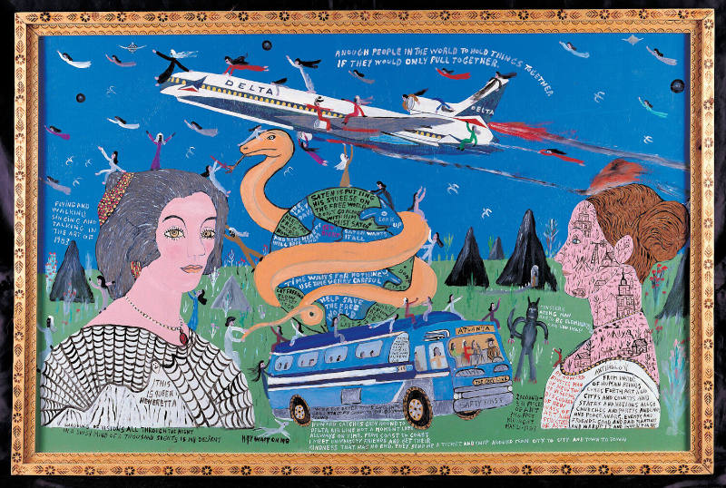 Daily Art: HOWARD FINSTER’s “Delta Painting”