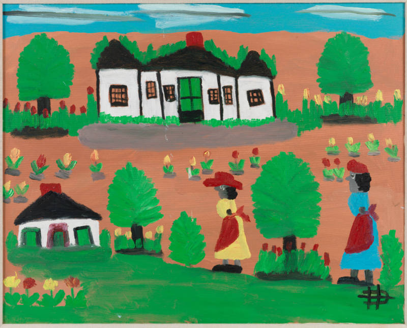 Daily Art: CLEMENTINE HUNTER’s “Two Women” Painting