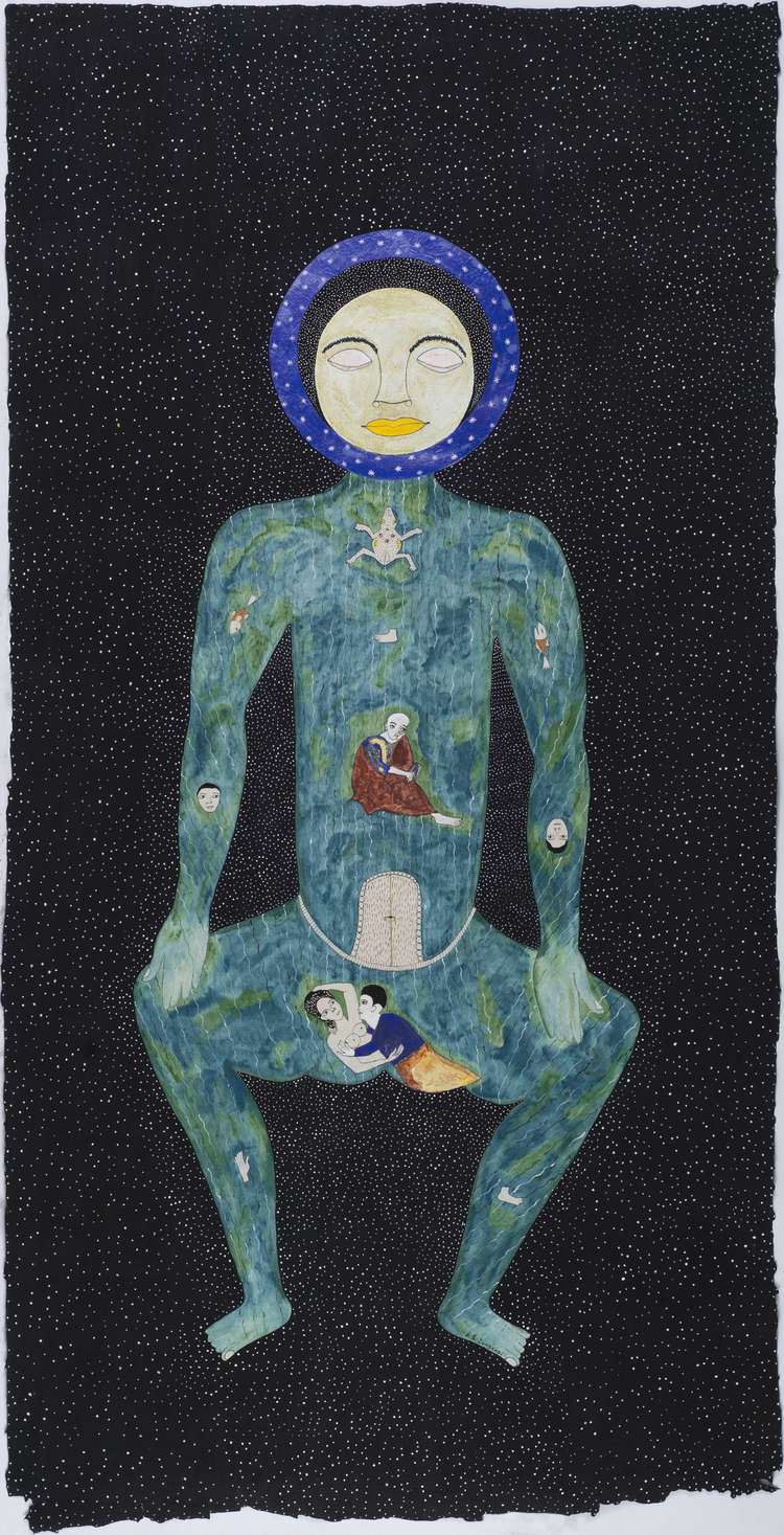 Daily Art: FRANCK K. LUNDANGI’s “Man Universe”