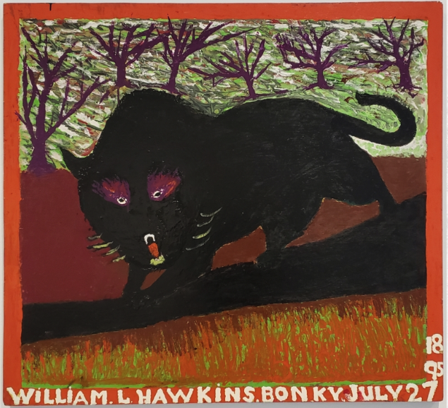 Daily Art: WILLIAM HAWKINS’s “Black Panther”