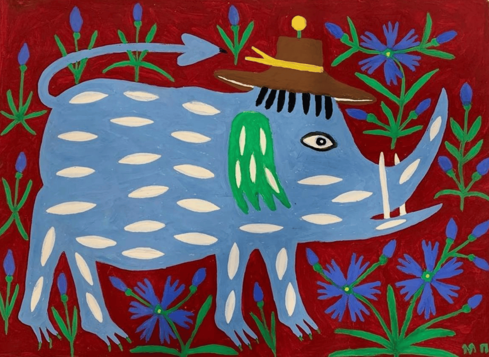 Daily Art: MARIA PRYMACHENKO’s “Elephant arrives in the Countryside”