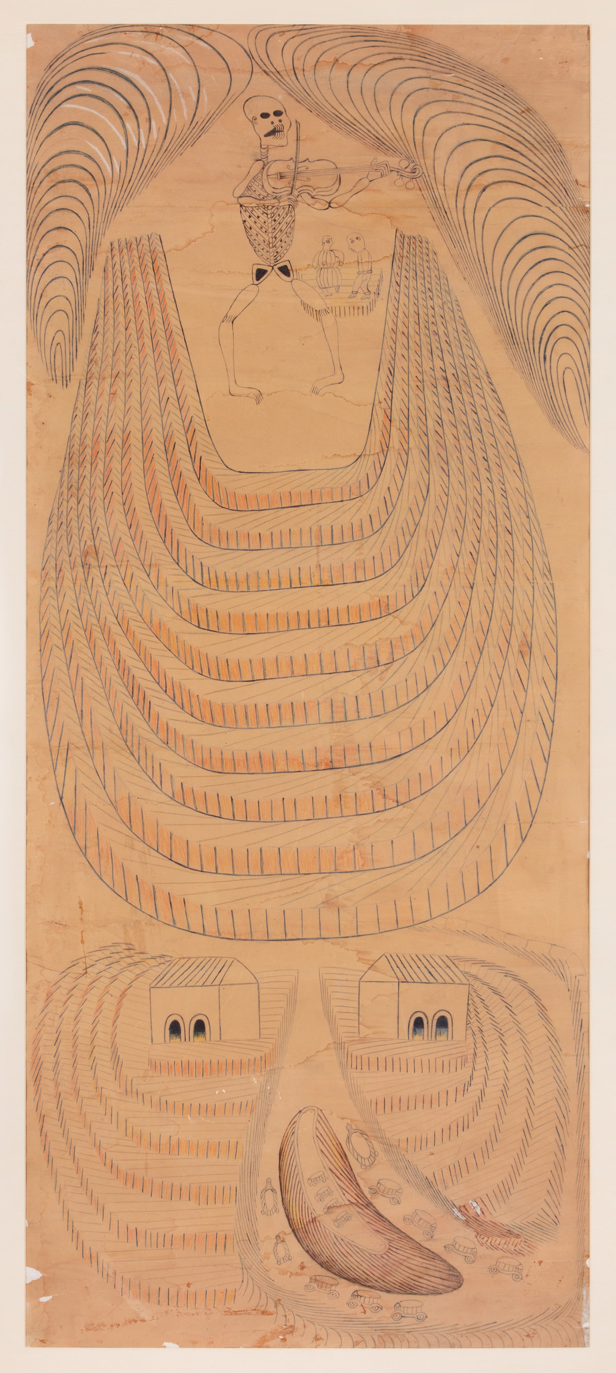 Daily Art: MARTÍN RAMÍREZ’s “Skeleton”