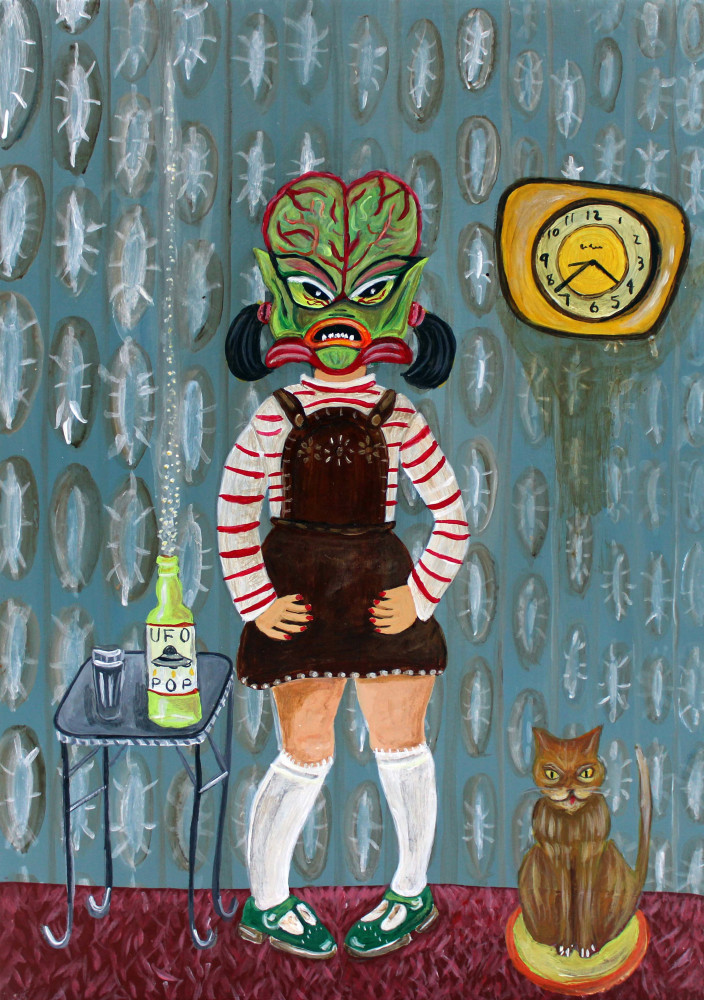 Sarah Lee’s Surrealist Works Debut at The Outsider Art Fair With The FolkArtwork Collective